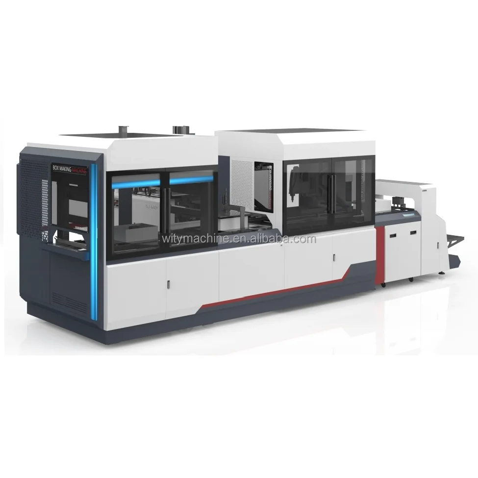 New Product 2023 Fully Automatic Visual Positioning Rigid Box Making Machine