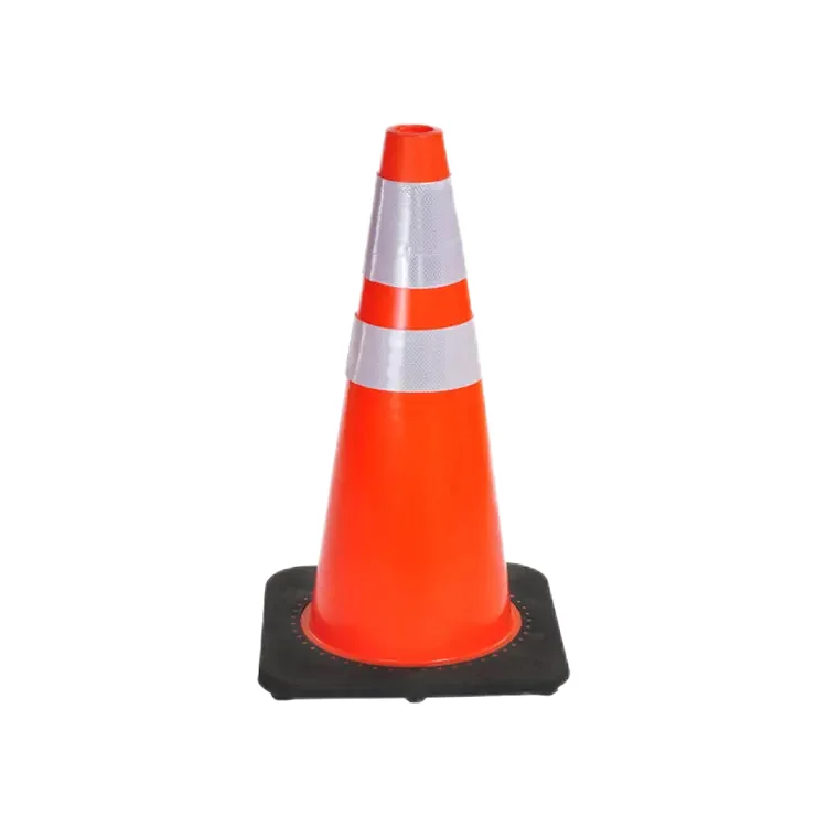 PVC Rubber Security Round Cones For Road Construction
