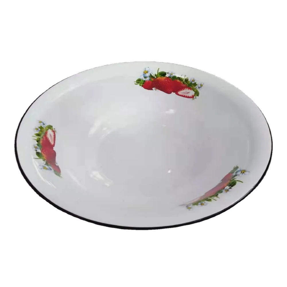 Практичная эмалированная раковина глубокая без декора