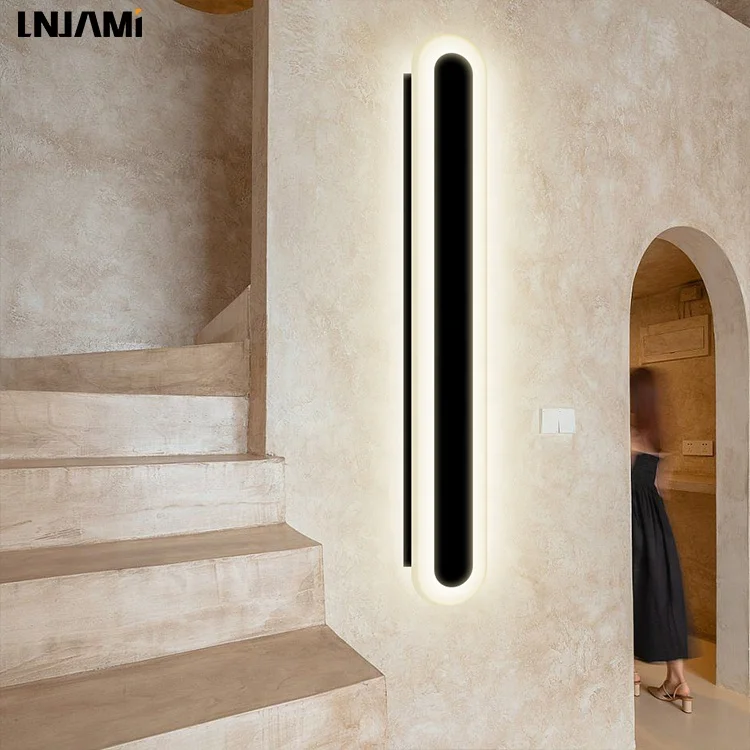LNJAMI 110V 220V 9-50W Modern Wall Lamp IP65 Waterproof Garden Outdoor LED Wall Light