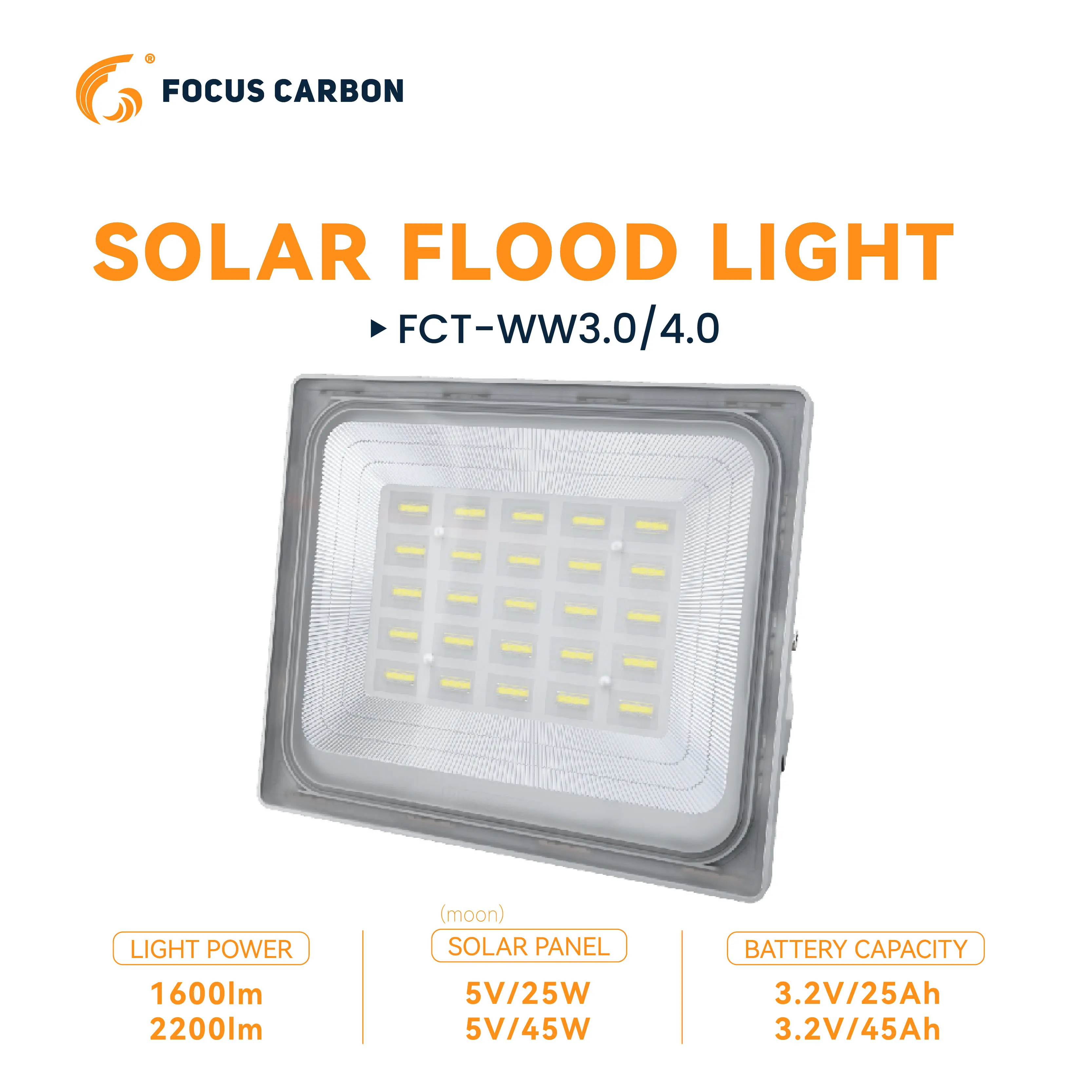 High Lumens Solar Lamp 10 Years Warranty 100W 200W 300W 400W LED Solar Flood Light