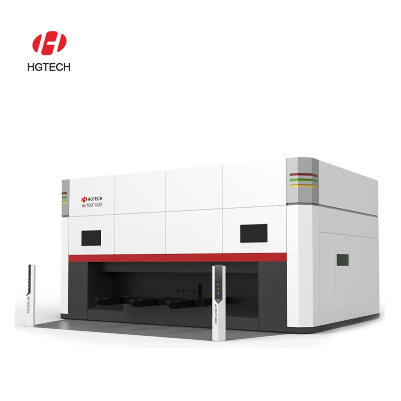 HGTECH Высокоскоростная серия автоботов Топ робот волоконно-лазерная машина для резки листового и металлического металла 5 оси 3d лазерная резка