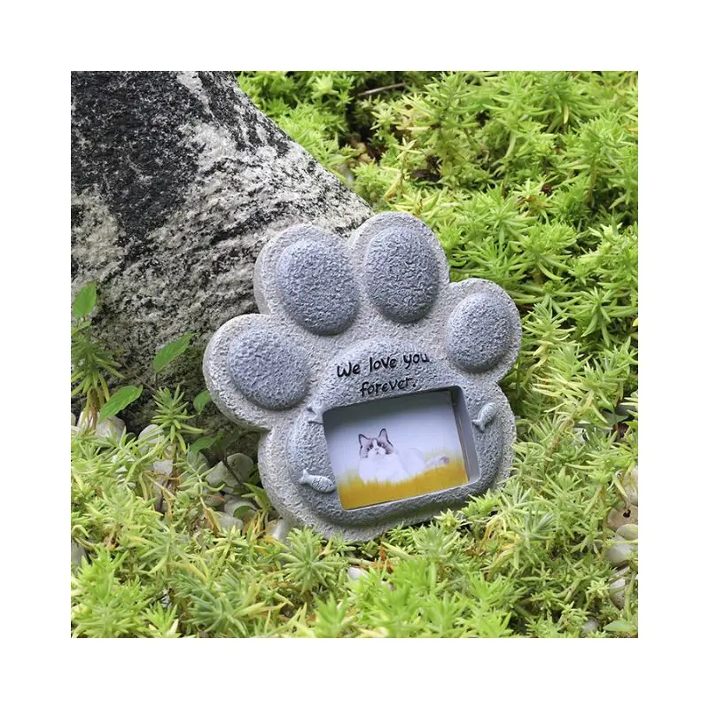 Creative Resin Simulated Memorial Stone Craft Ornament Pet Dog Tombstone