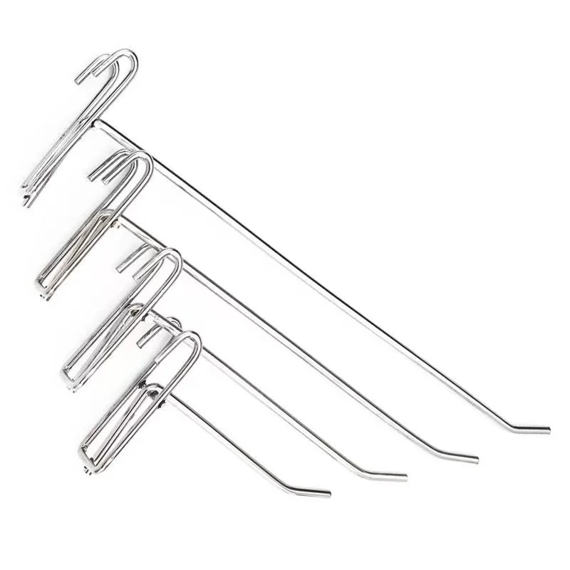 Wholesale Accessories Supermarket Shelf Display Hook Merchandise Hardware Snap Iron Mesh Hooks Goods