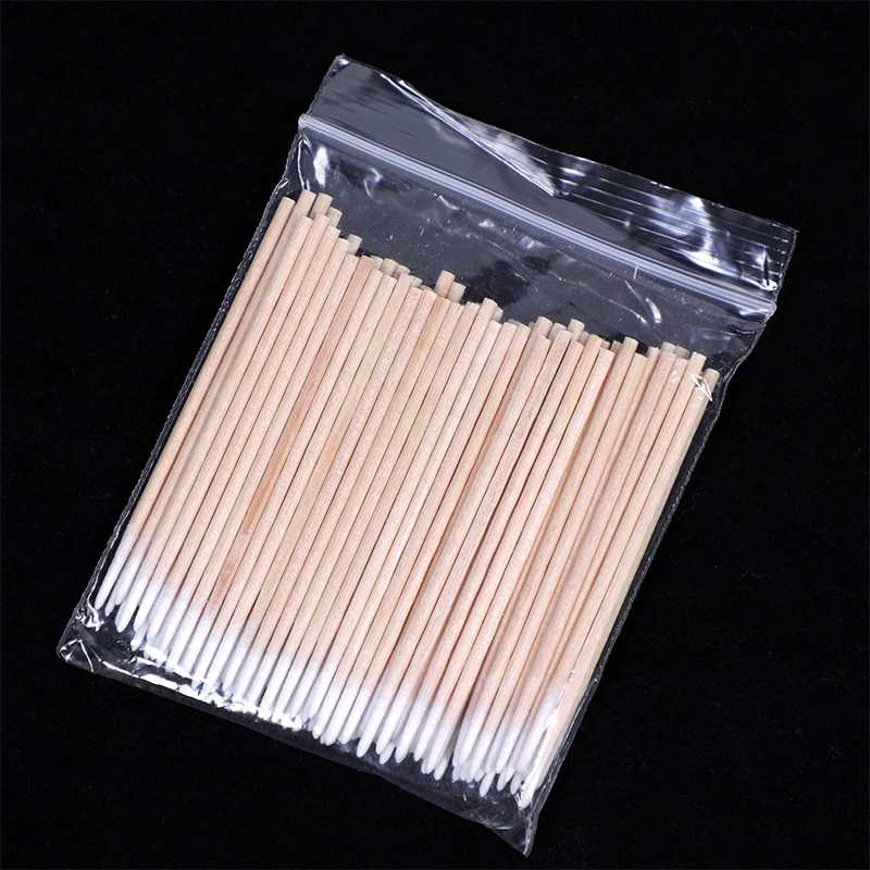 Bamboo Wooden Stem Cotton Buds Cotton Swabs for Tattoo