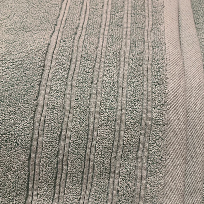 Popular design 100% cotton terry bath towel with dobby border