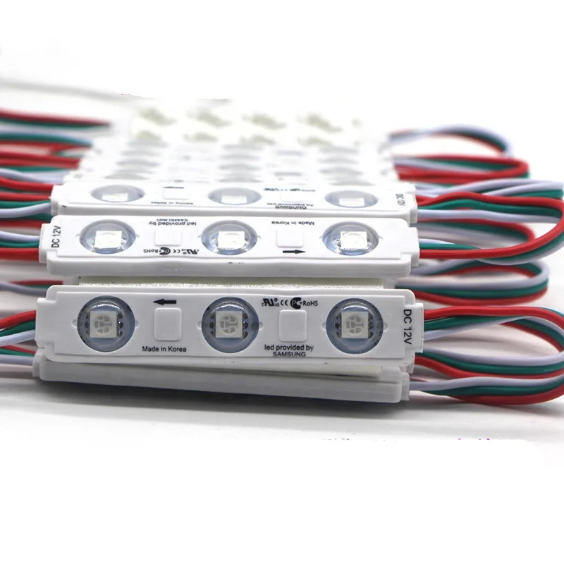 12 В 3 светодиод Водонепроницаемый SPI цифровой RGB умный пиксель светодиодный точечный свет адресуемый WS 1903 2811 модуль