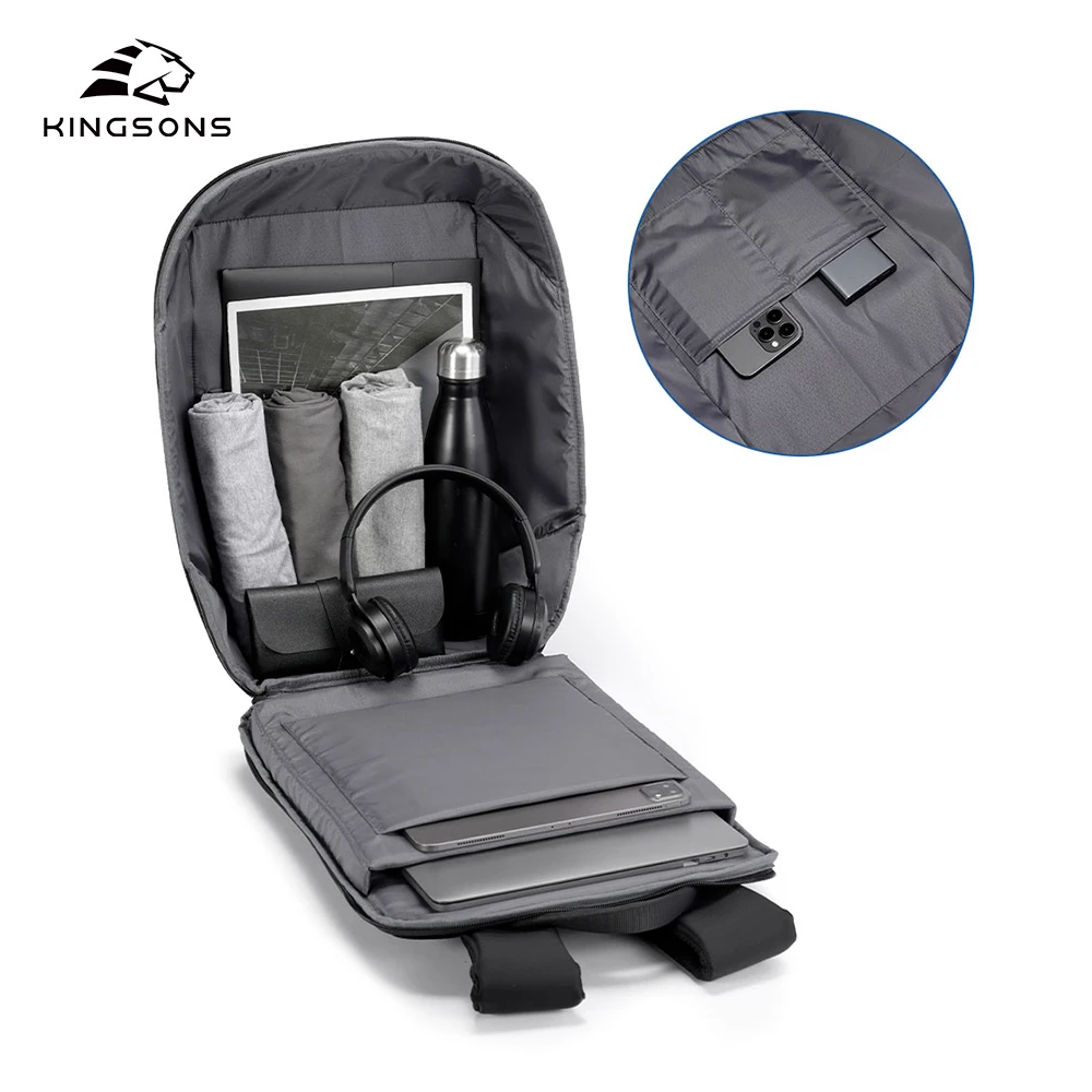 Kingsons hot sale waterproof backpack for business school business travel laptop backpack bag computer bag gift for men
