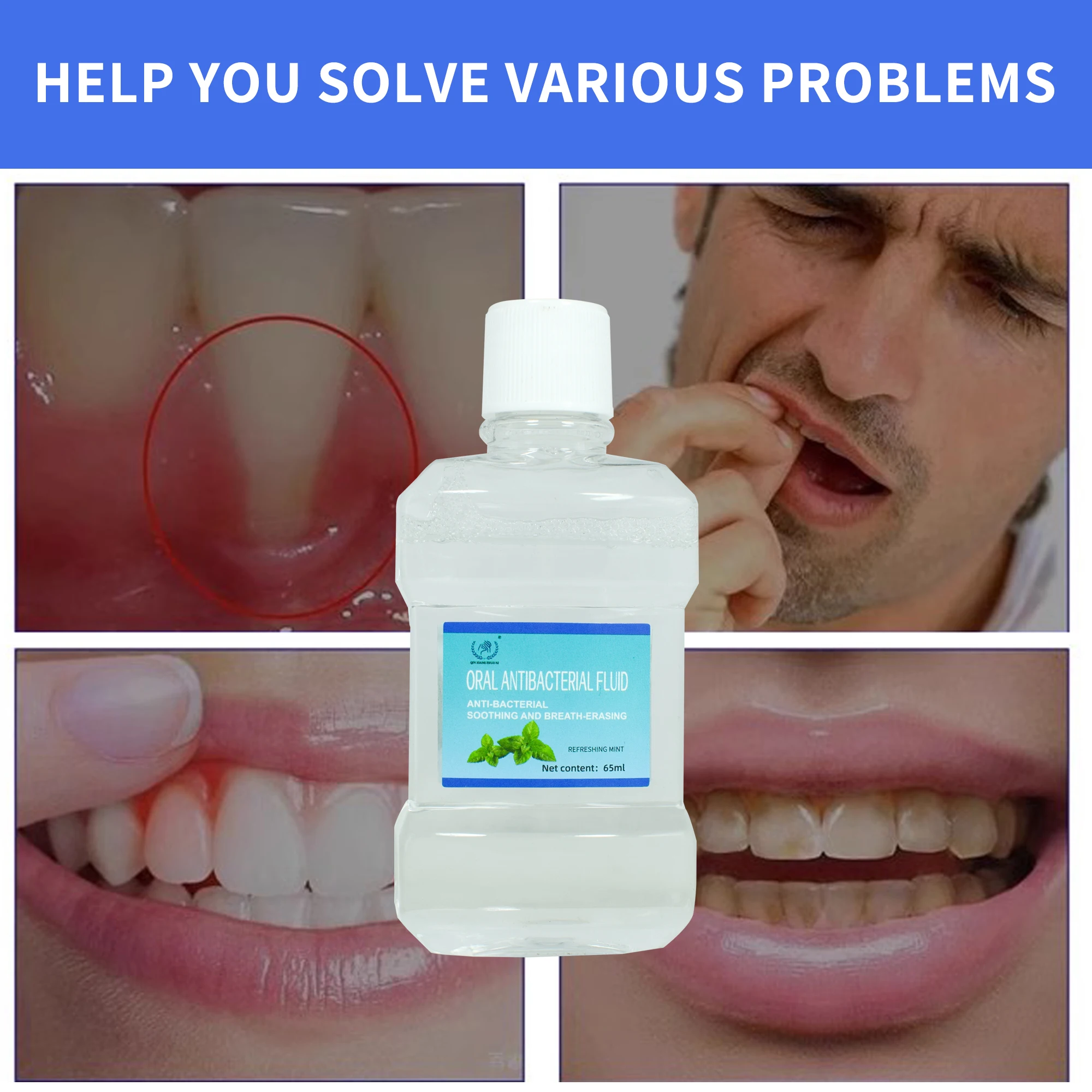 Organic Coconut Mint Pulling Oil Mouthwash Alcohol-Free for Gum Health and Fresh Breath Teeth Whitening and Oral Hygiene