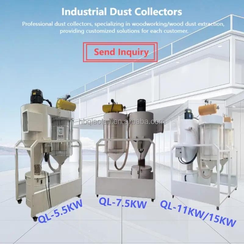 Factory direct sales Portable powder coating filter cyclone baghouse for sawdust cleaning equipment