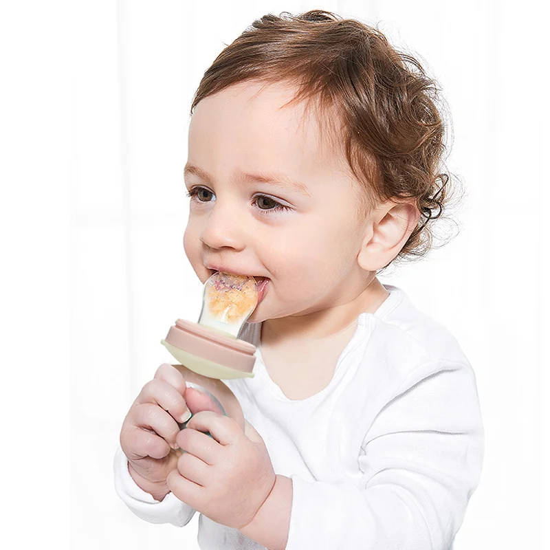 2020 BPA free Infant Nipple Teething Toy 3 Size silicone baby fruit and vegetable feeder