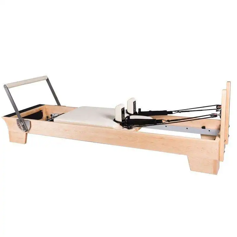 Oak Maple Wood white reformer yoga training exercise pilates reformer