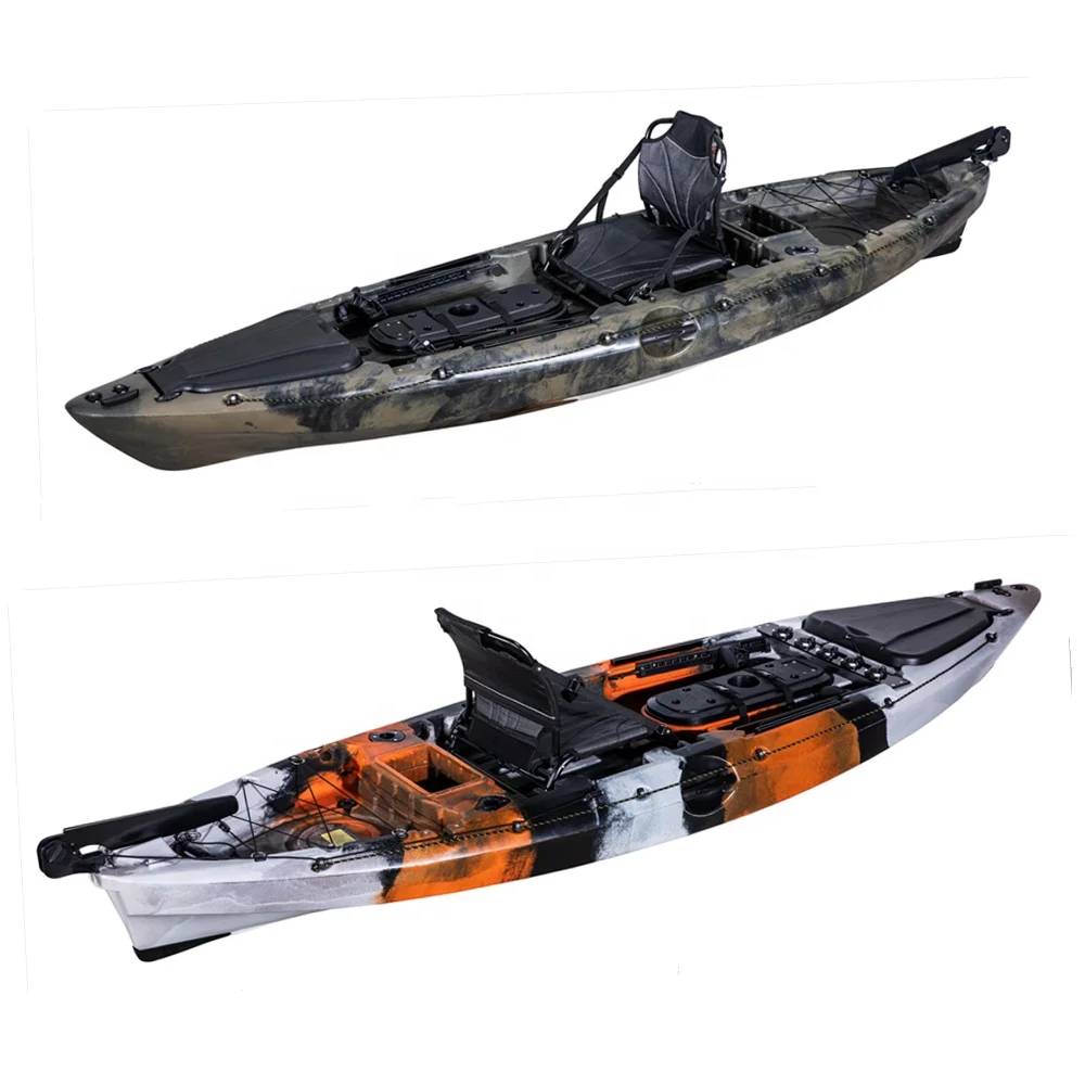 New pro-angler 1 человек сидят на верху Электрический мотор Байдарка рыбалка с держателями