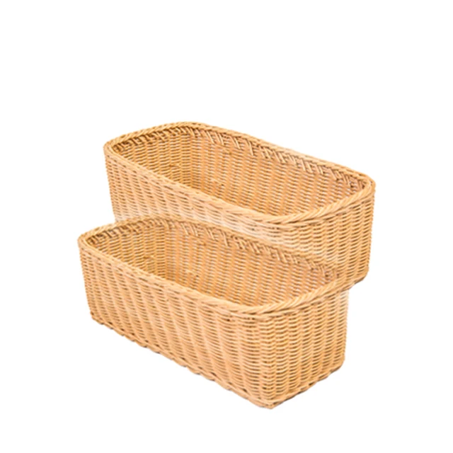 2022 Hot Sell Meyve Sepeti Home Decor Small Size Rattan Woven Fruit Tray Woven Storage Basket