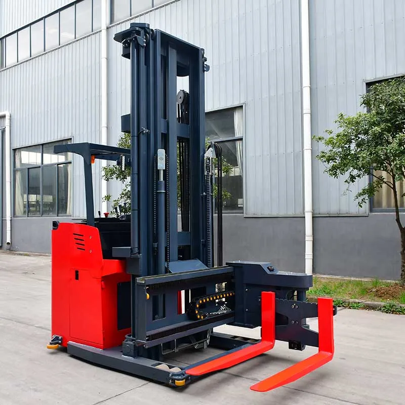 MiMA brand high quality VNA forklifts trilateral order pickers stand-on electric three-way stacker forklift 1ton -1.5ton price