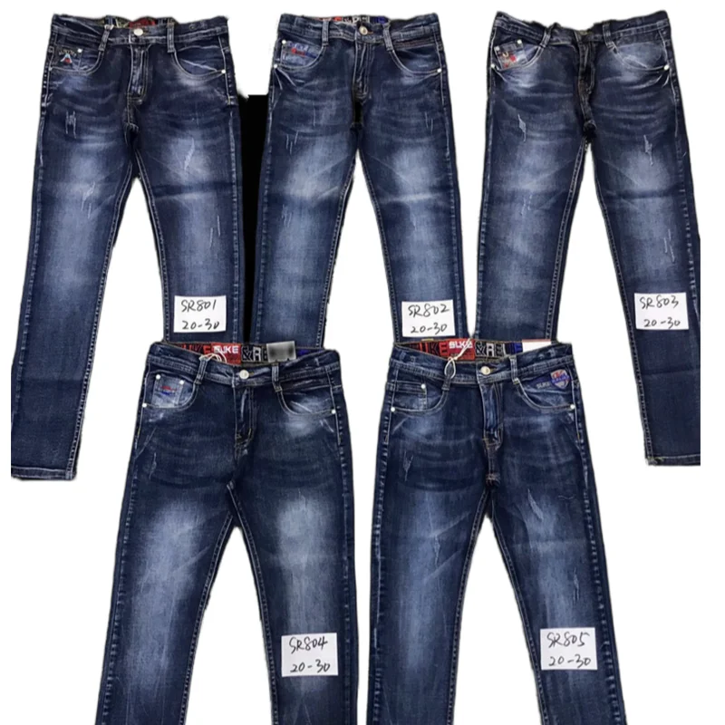 Штаны для мальчиков 2023 детские джинсы стрейчевая джинсовая одежда детские брюки для 4-14 лет