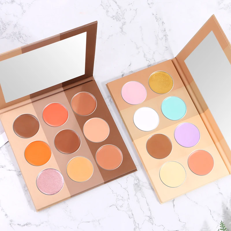 New Product Private Label Makeup Vegan Powder Contour Blush Higlighter Concealer Palette