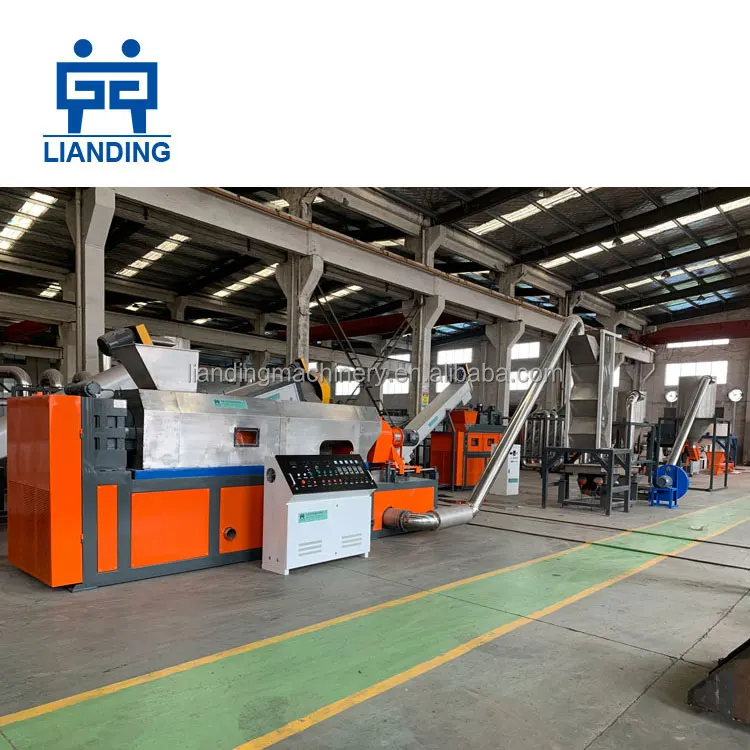 500KG/H PE PP Film Bags Wet Type Squeeze Granulating Machine