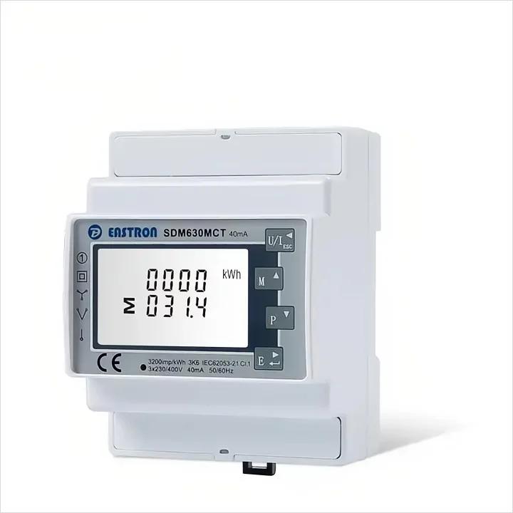 Three 3 Phase Growatt Smart Electricity Meter Digital LCD Display Household Smart Meter Electric Energy Meter