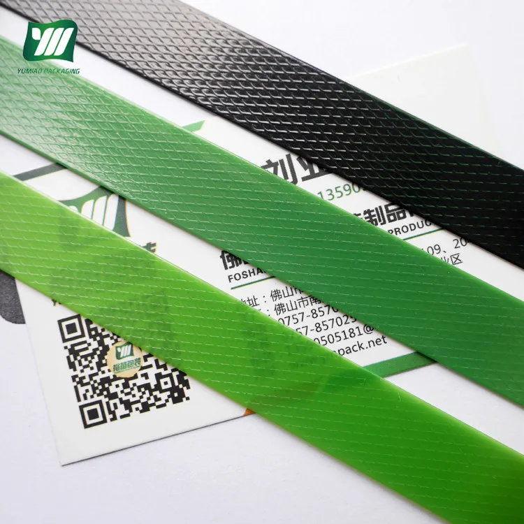 
Зеленый и черный тисненый полиэфирный ленточный ремень пэт пластиковый ремень 