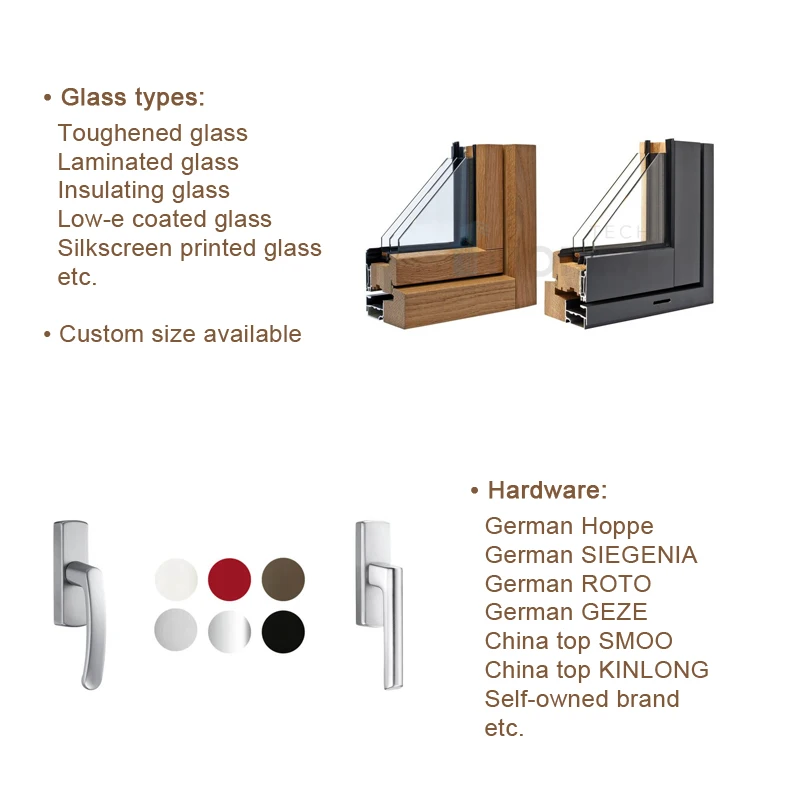 Egress Casement Window Top Selling Products Simple Design Double Crank Aluminium And Wood Sash Windows