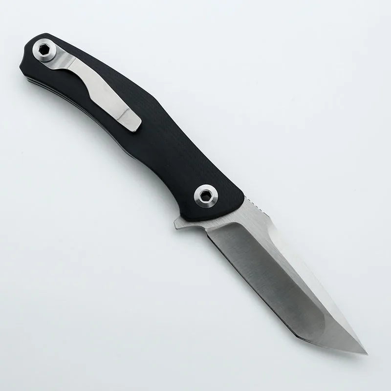 9Cr18Mov LIVEWIRE Pocketknife outdoor Survival knife ASSERT BLACK Folding Knife camp High quality Pocket EDC knives G10 Handle