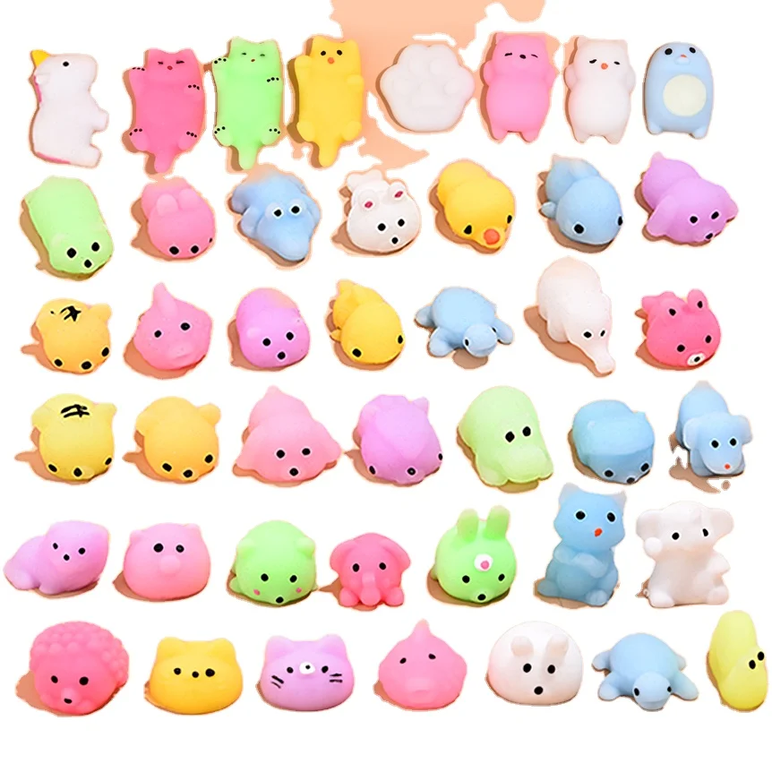 Custom mochi cute mini animal squishy fidget squishy mini dinosaur mochi squshi toys for kids