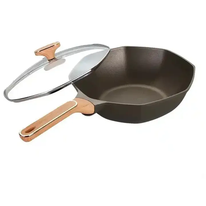 Best-selling Household Maifan Frying Medical Stone Non Stick Pan Cooking Pans Non-Stick