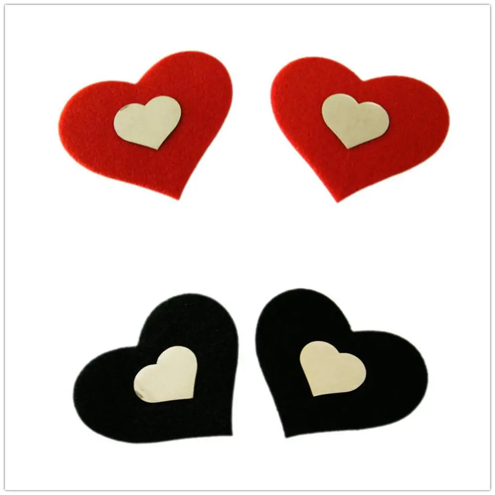 Sexy 2 Colors Disposable Adhesive Stain Fashion Breast Petals Milk Paste Pasties Heart Nipple Covers