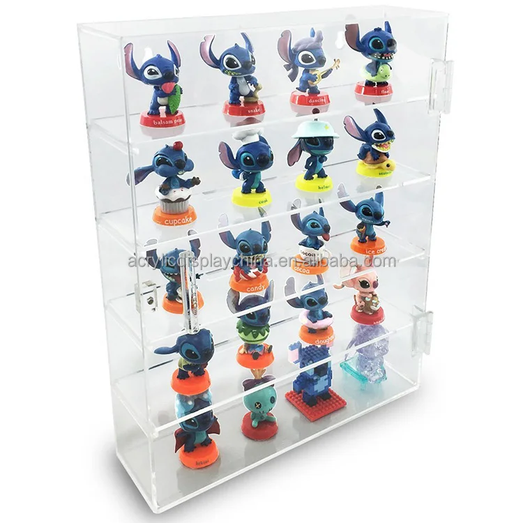 Modern Display Cabinet Acrylic With Lock - Rectangular Locking Clear Case