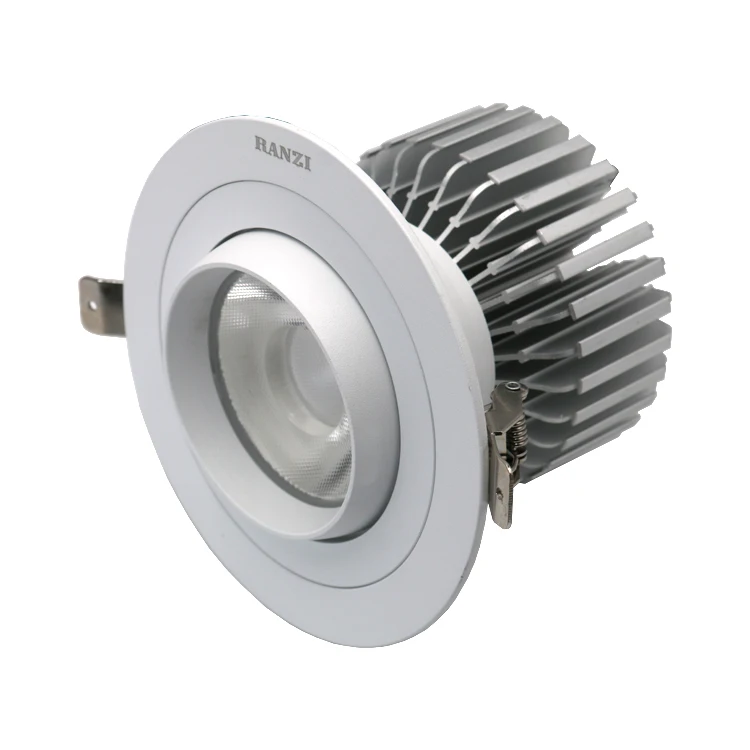 Wholesale Indoor Spot Lighting Aluminum Housing 24 Degree Beam Angle Dimmable Anti Glare COB LED Downlight