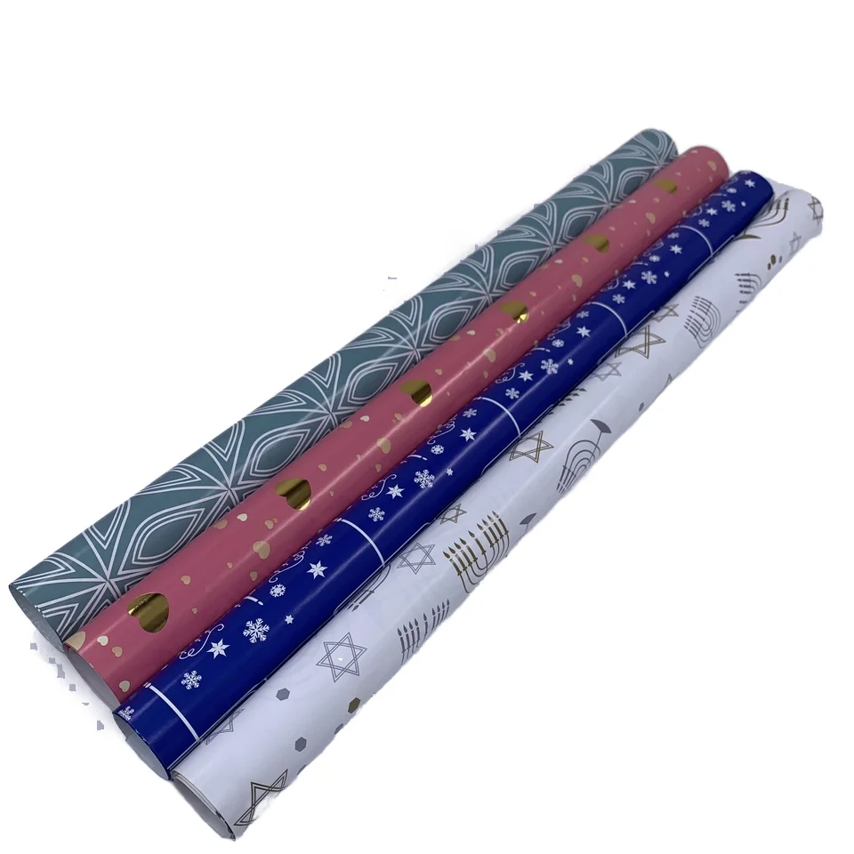 Custom 50x70cm recyclable Cute Gift Wrap  Christmas Wrapping Paper Families Friends Kids Valentine Gift Wrapping Paper