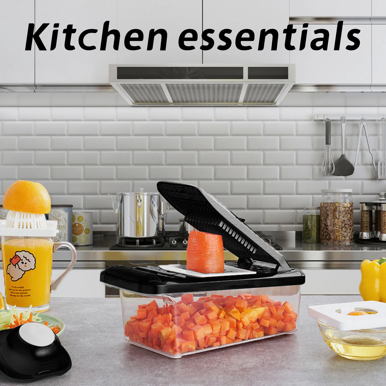 Multifunction 10 In 1 Stainless Steel Kitchen Slicer Food Chopper Vegetable Cutter Kitchen Slicer Dicer With Container