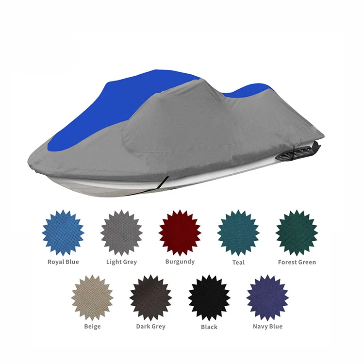 HOMFUL Breathable Watercraft Waverunner Jetski Cover Jet Ski Pwc Boat Cover Waterproof Boat Cover