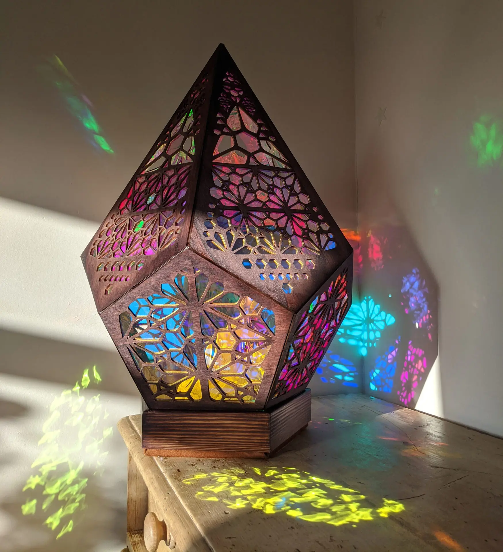 Bohemian Lamp Led Creative Romantic Candlelight Dinner Colored Lights Bohemian Starry Sky Floor Projection Lamp