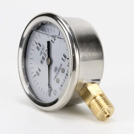 YN-60 instrument shock pressure gauge 0-1.6MPa vacuum shock pressure gauge hydraulic gauge 40mpa
