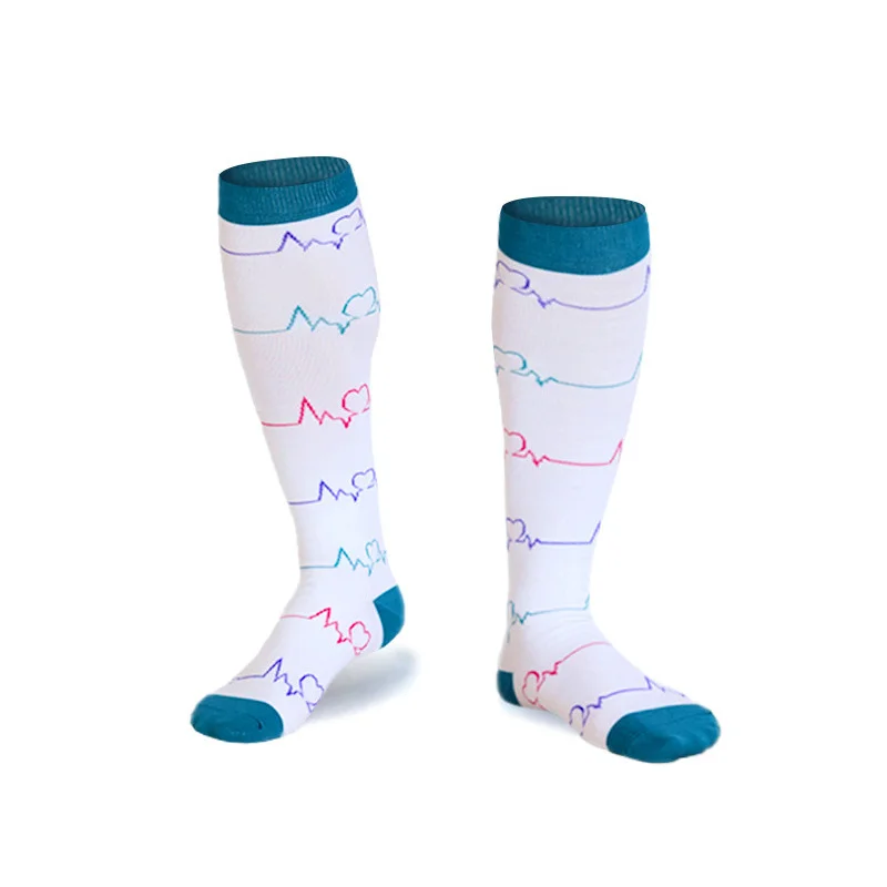 Новый дизайн высокие длинные велосипедные носки для бега и спорта