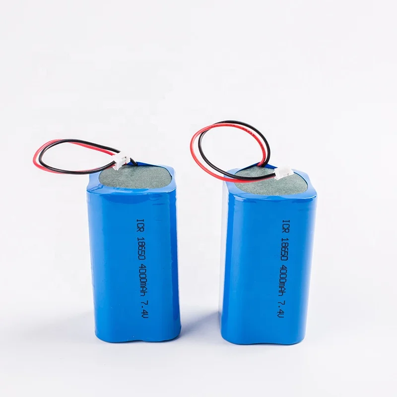 Customized li-ion battery 18650-2S2P 7.4V 4400mAh rechargeable lithium polymer batteries pack