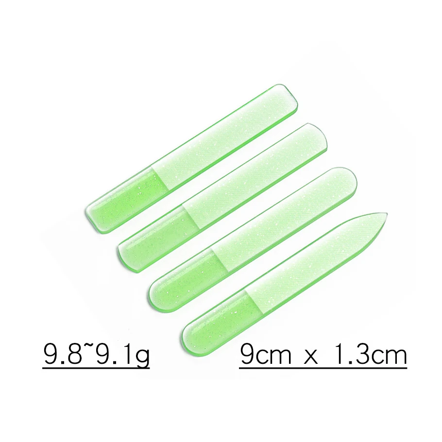 FOCSTAR 2022 New Colorful Nano Glass Nail Shiner Nail Files Crystal Nail Shine Buffer Polisher with Case (BT5053)