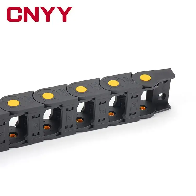 
energy flexible guide plastic cable chain Nylon Cable Carrier / Energy Cable Drag Chain For Cnc Machine Tools semi-open flexible 