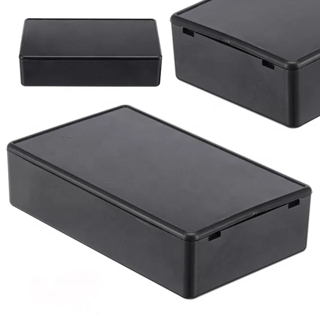 CNC Milled Aluminium Enclosure Black Electronic Project Instrument Case Waterproof Plastic Enclosure Box