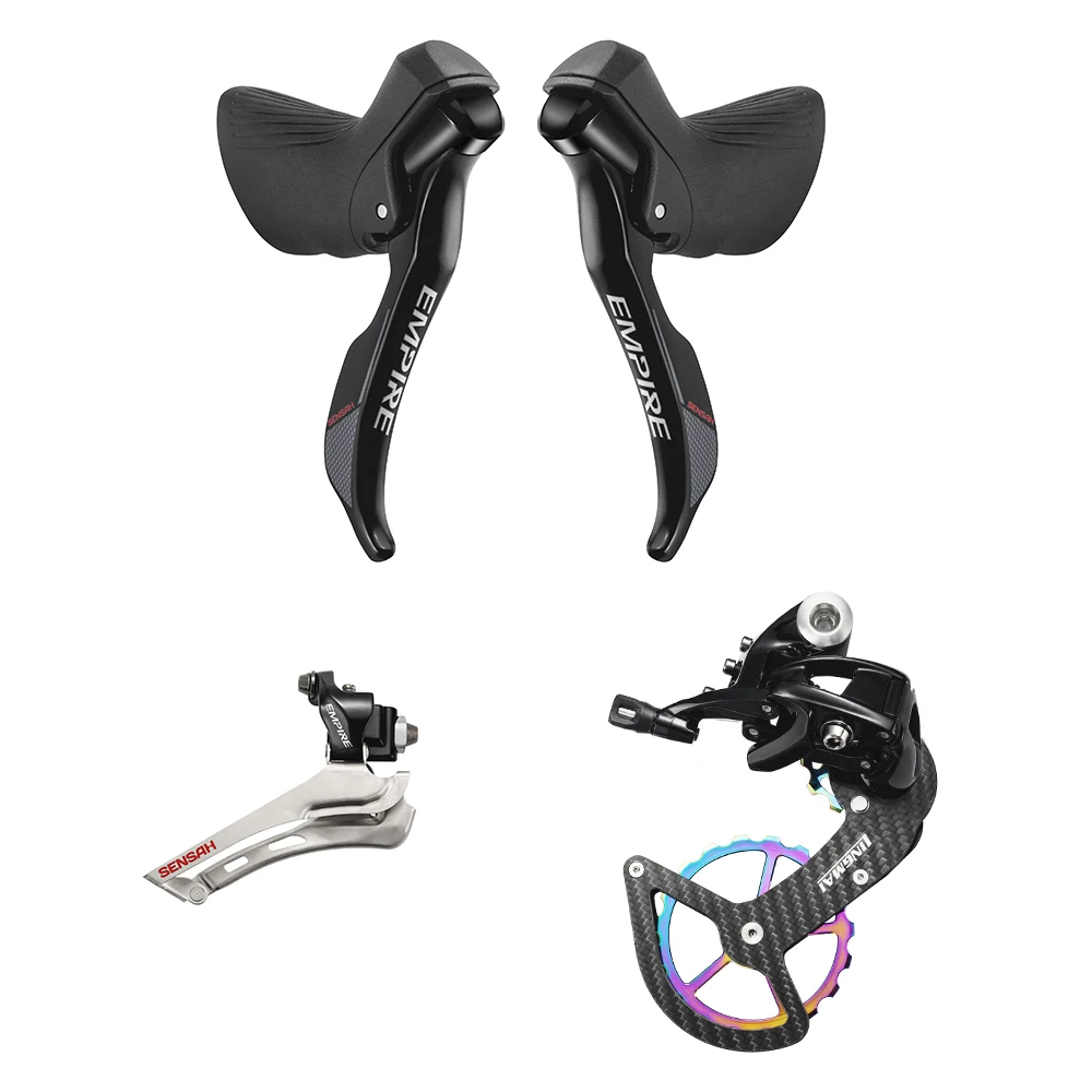 SENSAH STI Aluminum Road Bike Shifters Double 2x11 Speed Lever Brake Bicycle Derailleur Groupset Compatible for Shimano