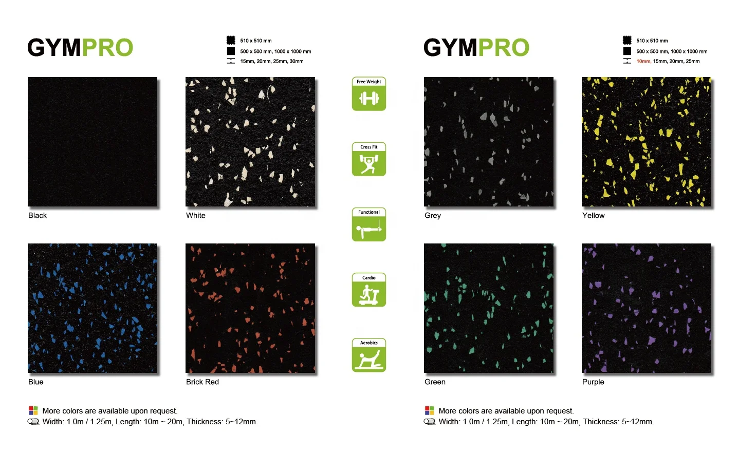 
Fitness Equipment flooring fitness mat 