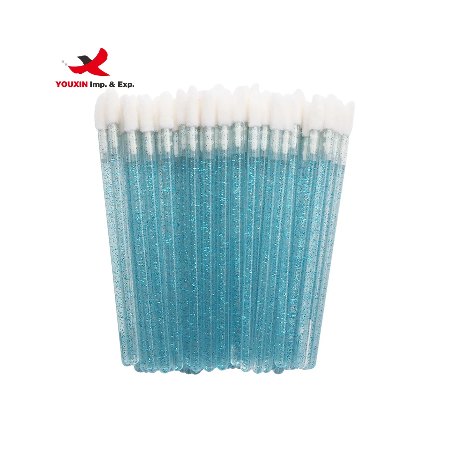 wholesale 50 pcs Disposable Lip Brushes Micro Brushes Mascara Cleaning Eyelash Brushes