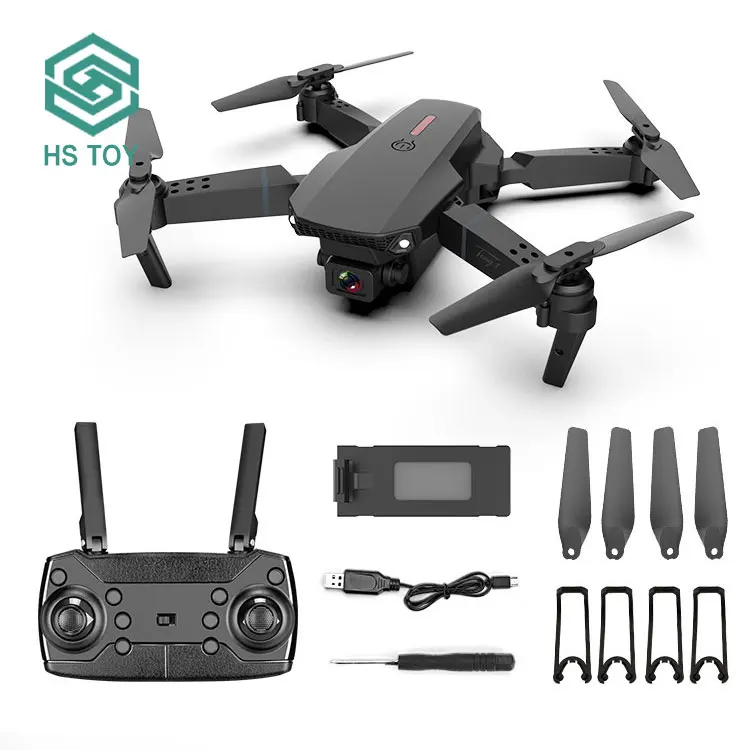 HS E88 мини Дрон Wifi HD 4k двойная камера дистанционного управления Квадрокоптер rc Профессиональный с Follow