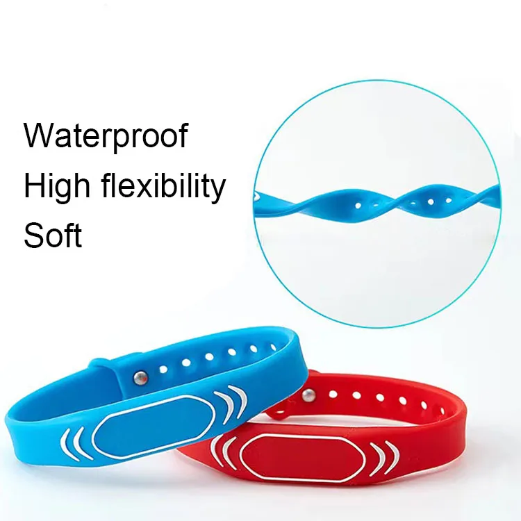 RFID QR NFC Silicone Wristband RFID Artisanal Silicone Bracelet NFC Bracelets Wristbands