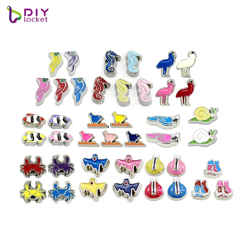 Wholesale Mix Style Cute Floating Locket Animal Charm For Floating Locket pendant