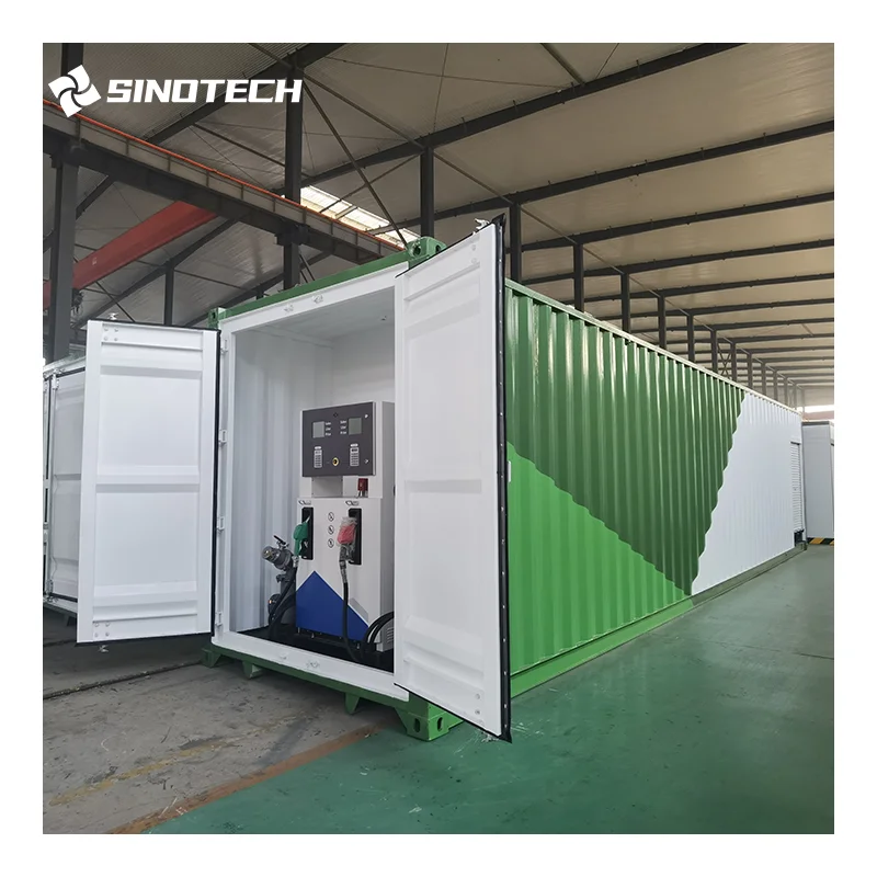 20 ft and 40 ft Container Petrol Filling Station Fuel Tank Mobile Fuel Station Skid Mounted Container