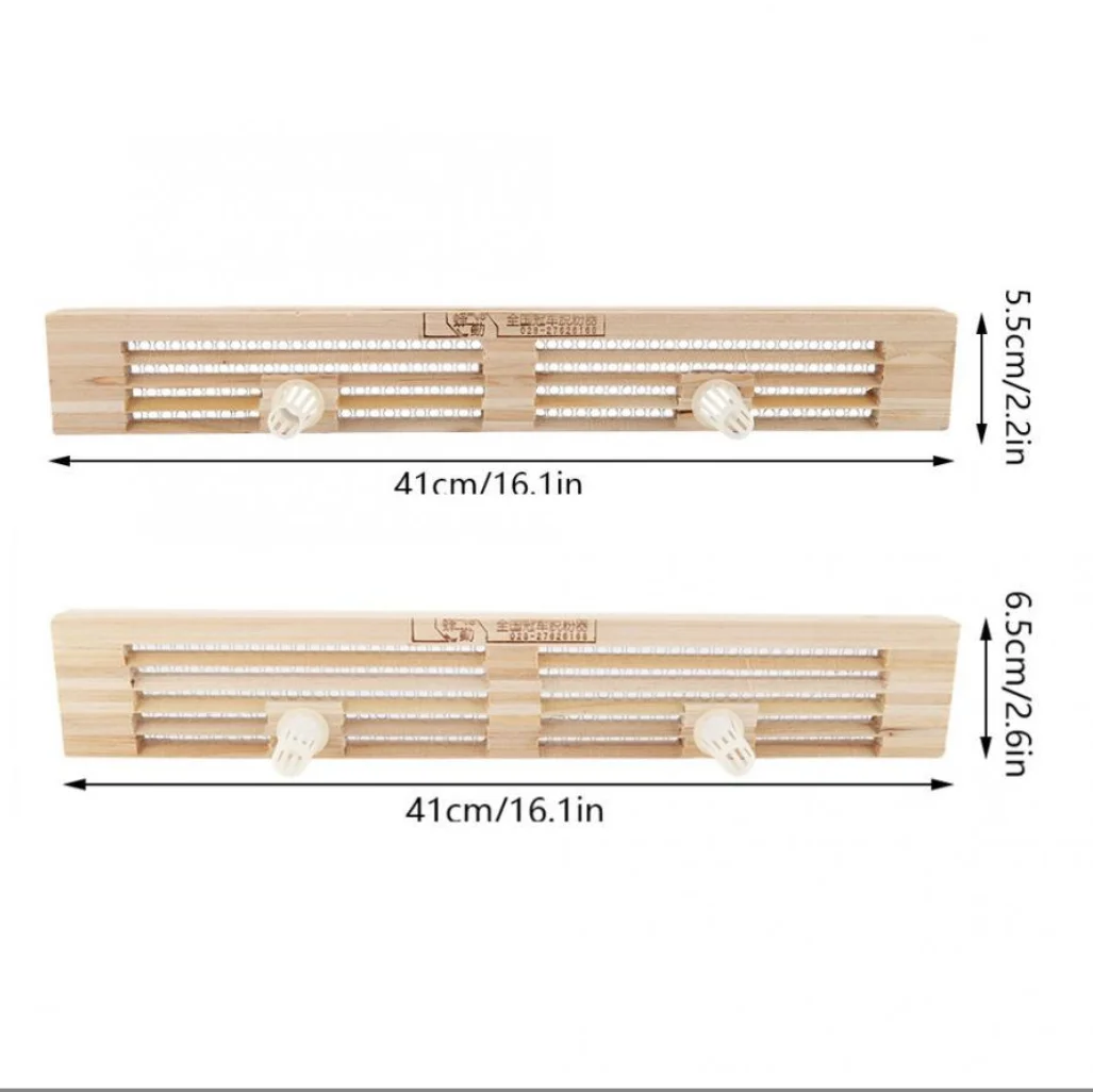 3 4 5 6 rows beehive wooden bee pollen trap box collector bees Beekeeping Tools