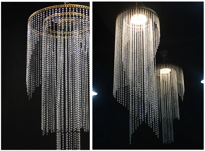 wedding ceiling frame gold white round shape for crystal beads pendant curtains hanging decoration